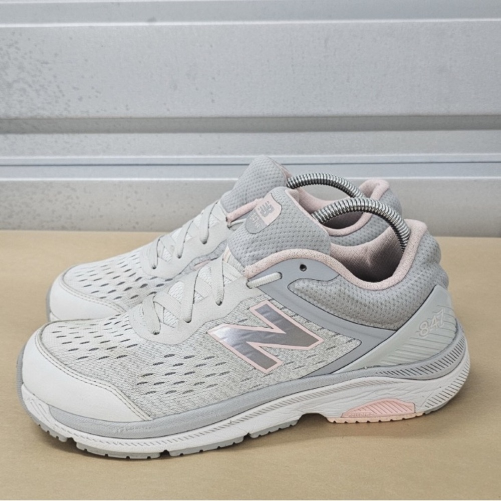 New Balance Gray and Pink Athletic Shoes